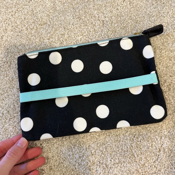 Black and White Polka Dot Pouch - Picture 2 of 5